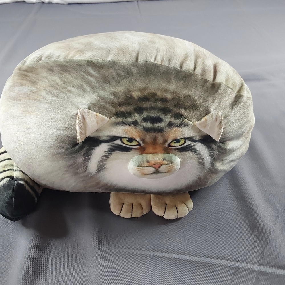 Fat Passel Cat Body Shape Throw Pillow Plush Stuffed Animal Gift Soft Home Decor